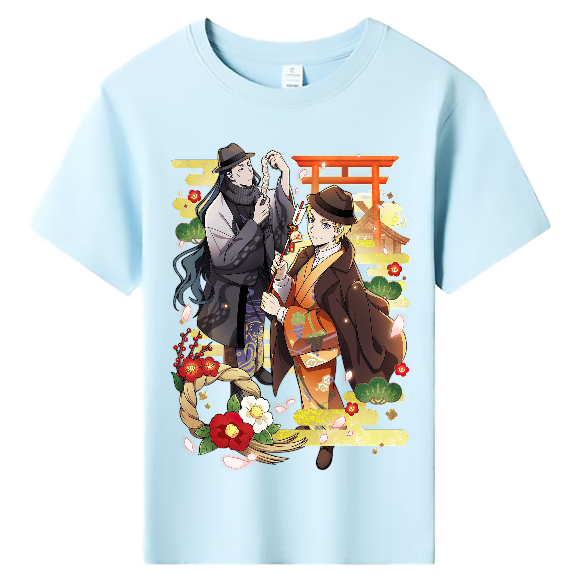 （画像用） 文豪ストレイドッグス Bungo Stray Dogs 綿100％キッズTシャツ（フロントプリント）